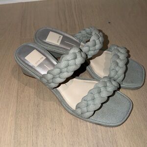 Women's Braided Strap Sandals - light denim